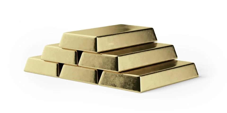 Gold bars Ilustração Stock