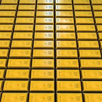 Gold bars Stock Illustration