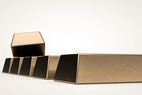 Gold bars isolated Stock Illustration