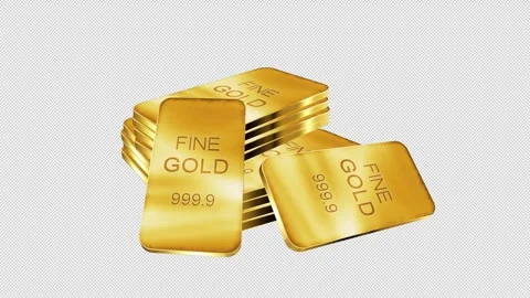 Gold Bars Pack Stock Footage 330160935