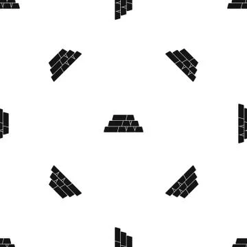 Gold bars pattern seamless black イラスト素材