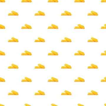 Gold bars pattern on white background Illustrazione stock