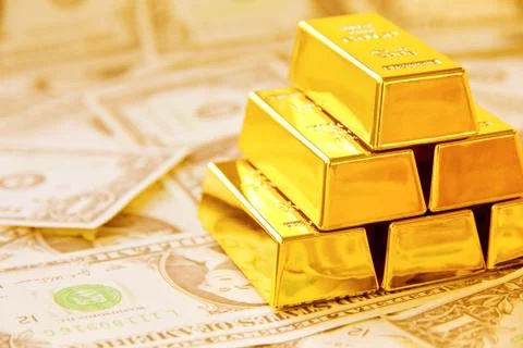 Gold bars Stock Photos