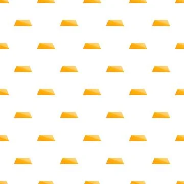 Gold bars repeating pattern on white background Illustrazione stock