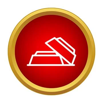 Gold bars representing wealth, finance, and investment Stock Illustration