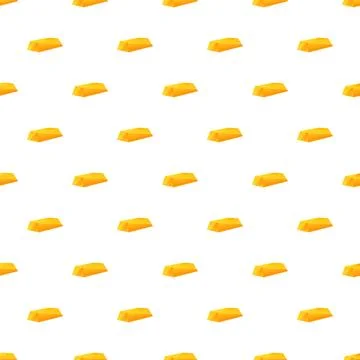 Gold bars seamless pattern representing wealth and finance Stock Illustration