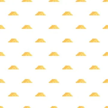 Gold bars seamless pattern representing wealth and finance Stock Illustration