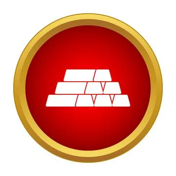 Gold bars stack illustrating wealth and finance icon Stock Illustration