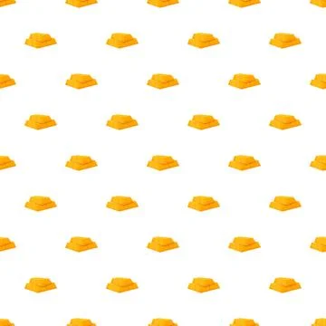 Gold bars stack seamless pattern representing financial wealth Stock Illustration