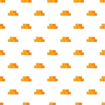 Gold bars stack seamless pattern background Illustrazione stock