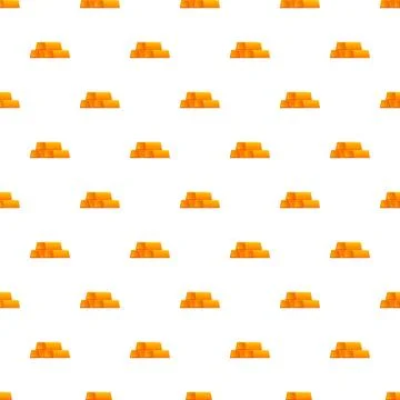 Gold bars stack seamless pattern wealth concept Stock Illustration