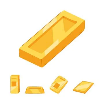 Gold bars stack symbolizing wealth and investment 库存插图