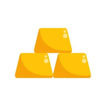 Gold bars stacking representing finance and economy Stock Illustration