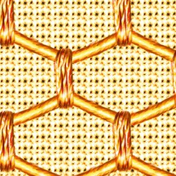 Gold basket texture and background Stock Illustration