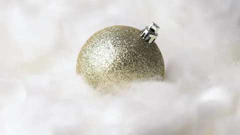 Gold bauble Video stock 90690694
