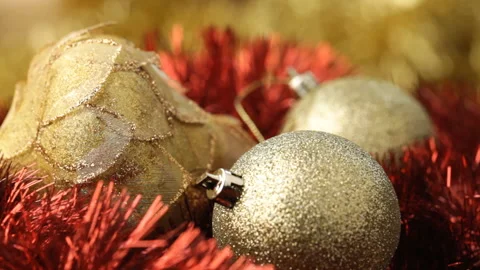 Gold Bauble Stock Footage 91966712