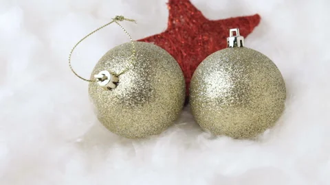Gold Bauble Stock Footage 93092608