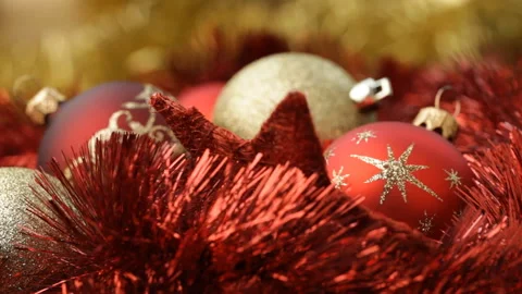 Gold Bauble Video stock 95221439