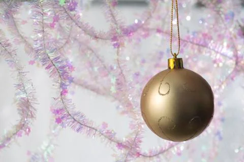 Gold bauble Stock Photos