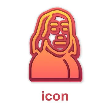 Gold Benjamin Franklin icon isolated on white background.  Vector Illustrazione stock