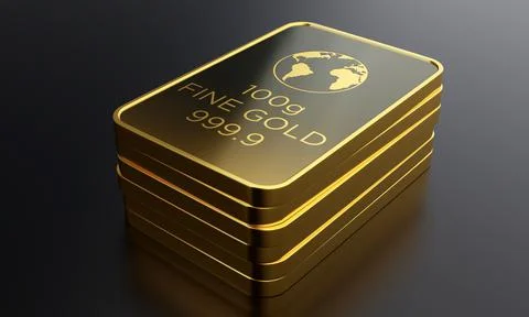 Gold Biscuits Stock Illustration
