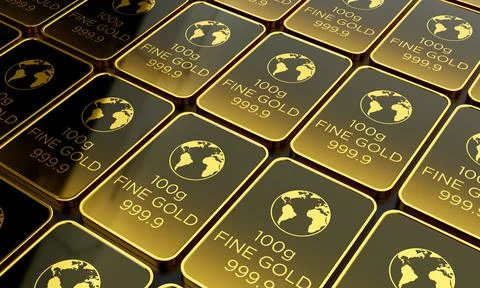 Gold Biscuits Stock Illustration