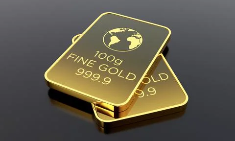 Gold Biscuits Stock Illustration