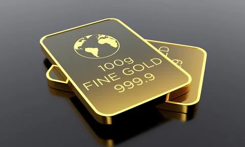 Gold Biscuits Stock Illustration