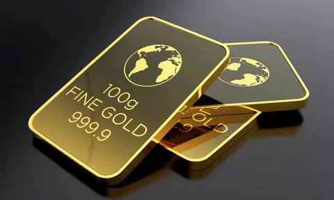 Gold Biscuits Stock Illustration