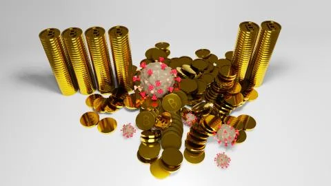 Gold Bitcoin. Blockchain technology. Mining of crypto-currencies. Stock Illustration