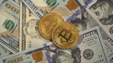 Gold BitCoin BTC 库存影片 85907777