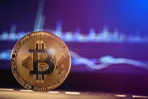 Gold Bitcoin Stock Photos
