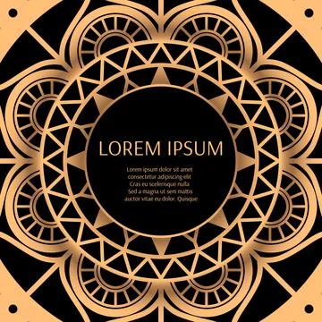 Gold black background design vector Stock Illustration