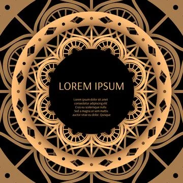 Gold black background design vector Stock Illustration