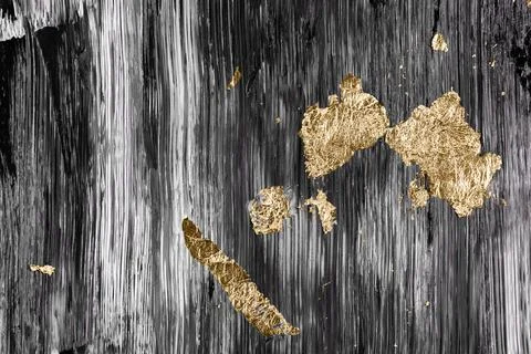 Gold in black background wallpaper, abstract art Stock Photos