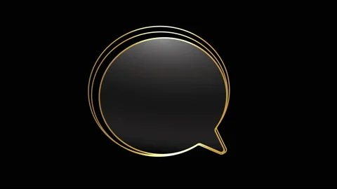 Gold black bubble Stock Footage 169667259