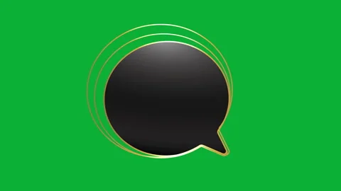 Gold black bubble on green Video stock 247327865
