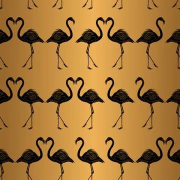 Gold Black Pattern Design Background Stock Illustration
