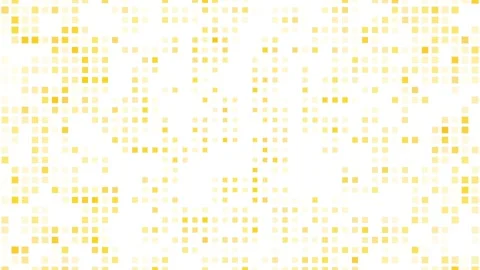 Gold Blinking Square Grid 4K Seamless Loop White Background Vídeo Stock 337995074