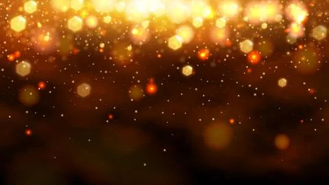Gold bokeh abstract background. Vector stock illustration 库存插图
