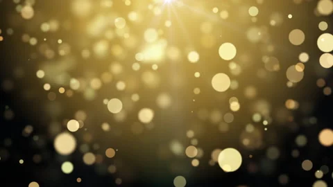 Gold bokeh circle particles background effect Stock Footage 205029565
