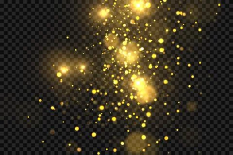 Gold bokeh Stock Illustration