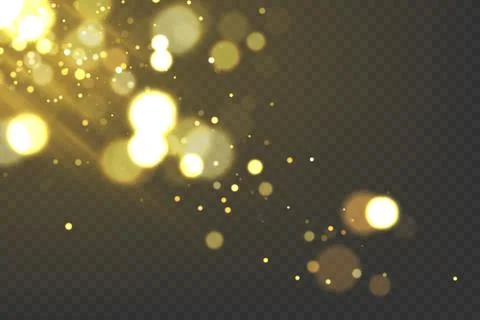 Gold bokeh Stock Illustration