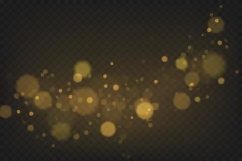 Gold bokeh Stock Illustration
