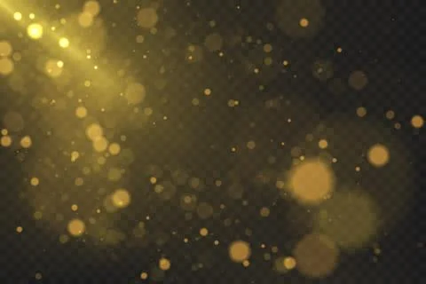 Gold bokeh Stock Illustration
