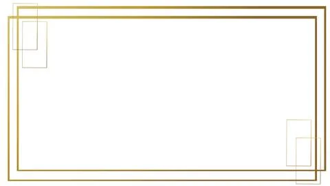 Gold border luxury Stock Illustration