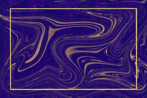 Gold border marble pattern and luxury interior wall tile and floor purple col Stock Photos
