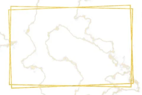 Gold border white marble pattern and luxury interior wall tile and floor Stock Photos