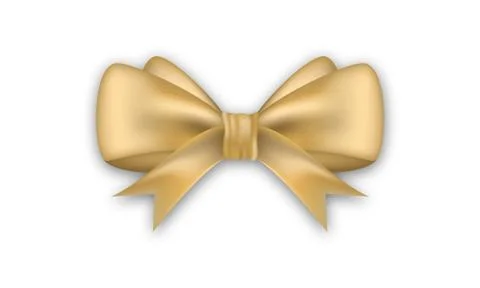 Gold bow Stock Illustration