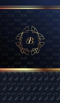 Gold box design. Design patterns. Design elements, labels, boxes. For logo Stock Illustration